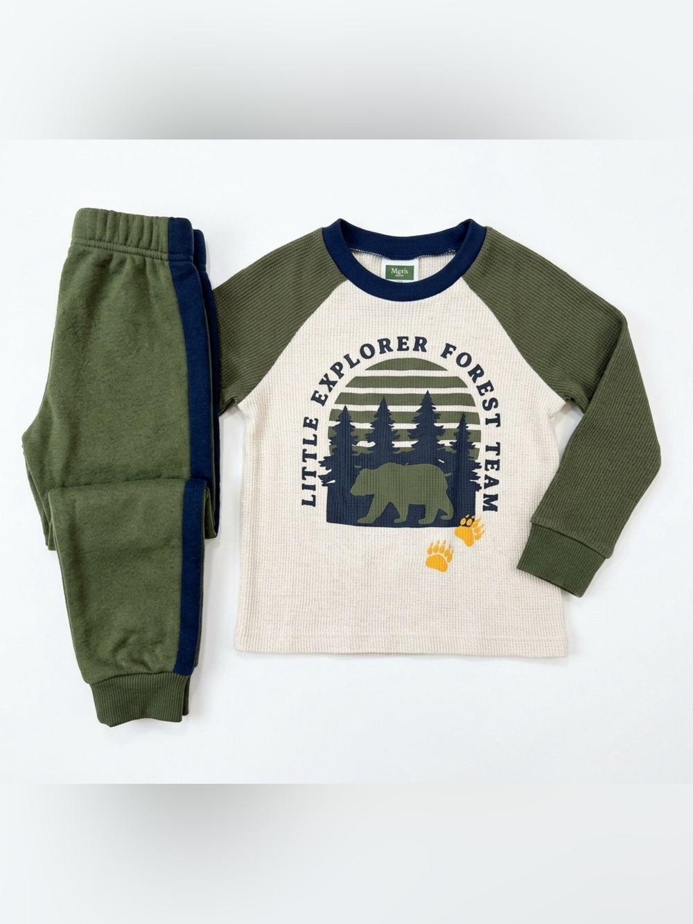 Max & Marcus Little Explorer Forest Team Olive & Cream Set Size 3